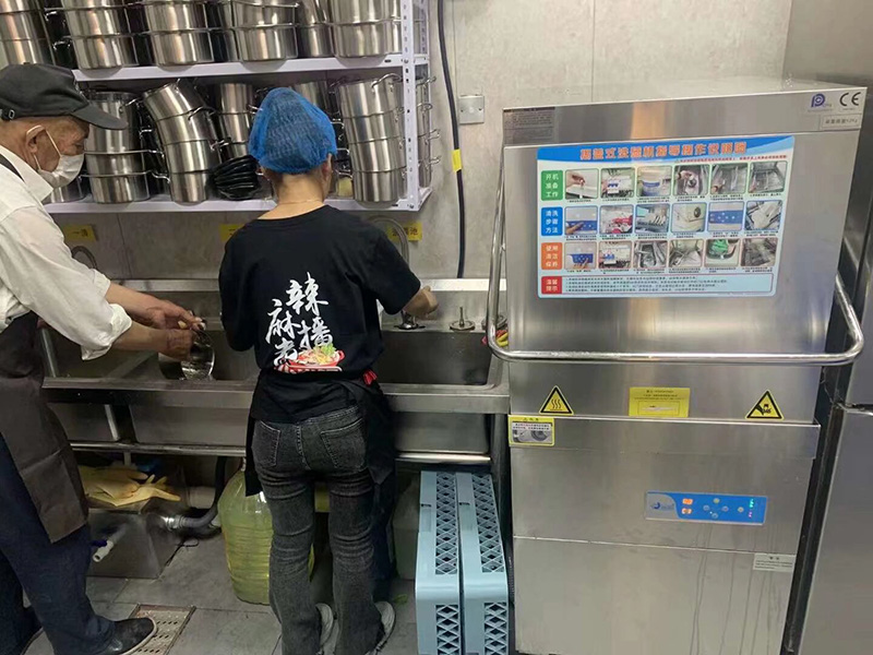 麻辣煮播揭蓋式洗碗機(jī)清洗實(shí)拍